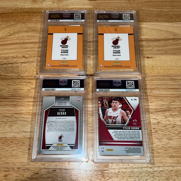 (4) 19-20 Panini Prizm Mosaic Rated Rookie Retro TYLER HERRO Hero RC PSA 10 LOT - Picture 2 of 3